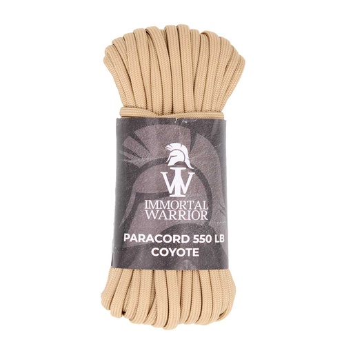 [IW-6009-CO] CORDINO IMMORTAL PARACORD 4MM X 15M 550LB COYOTE