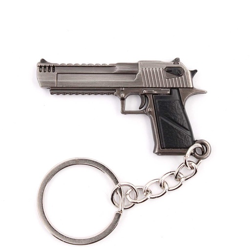 [BH-1525] LLAVERO BH PISTOLA DESERT EAGLE 5CM PLATA