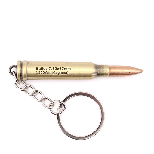 [BH-1526] LLAVERO BALA 7 CM DORADO