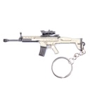 LLAVERO FUSIL SCAR-L 9 CM TAN