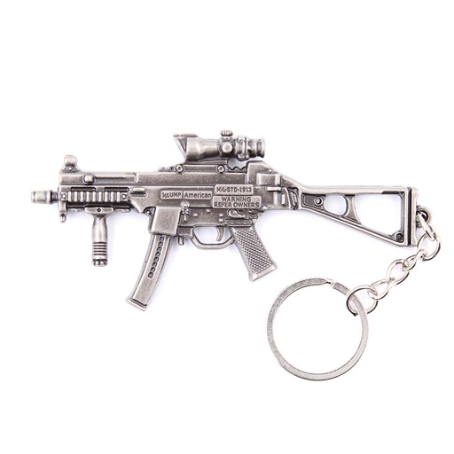 [BH-1539] LLAVERO FUSIL UMP9 9 CM NEGRO