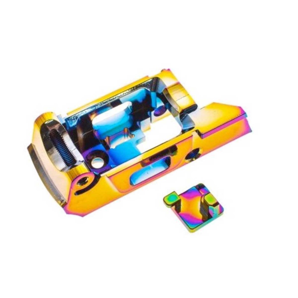 COWCOW AAP01 ALUMINUM ENHANCED TRIGGER HOUSING RAINBOW