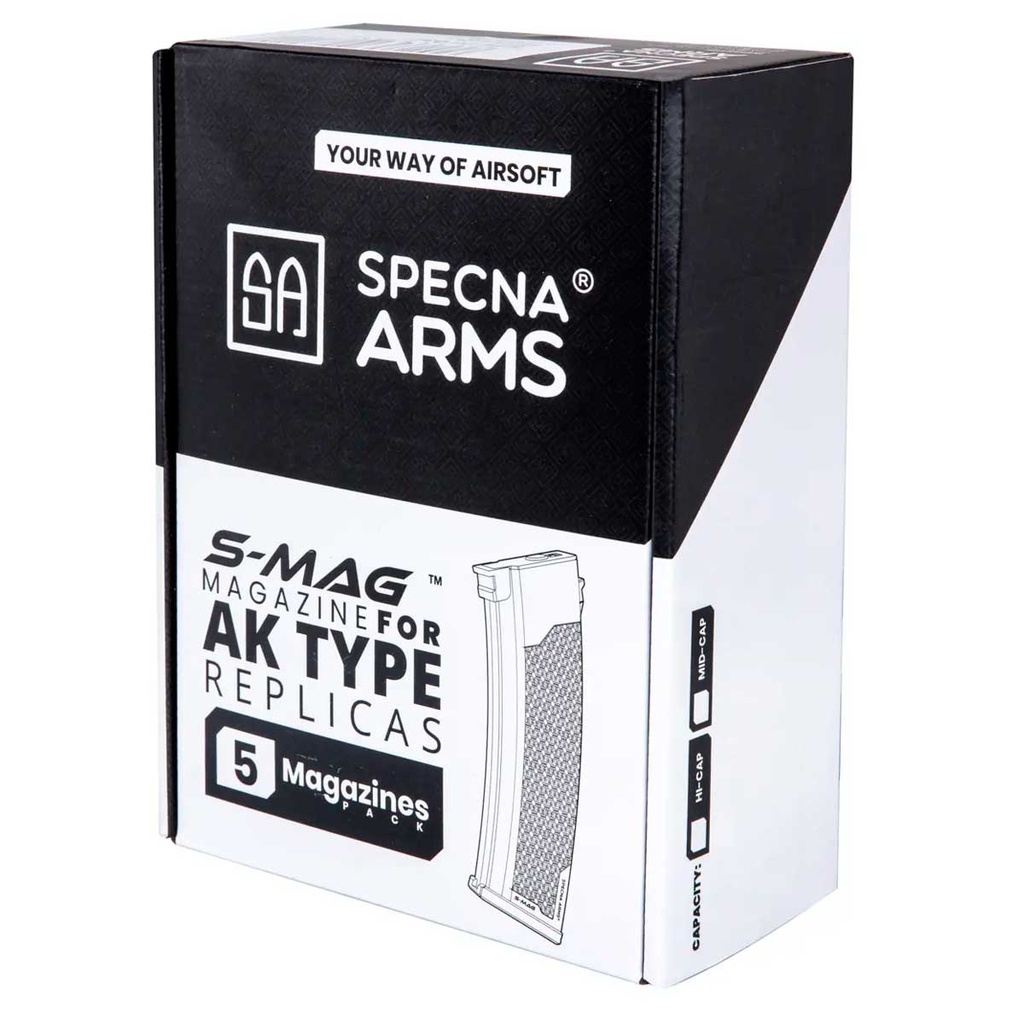 CARGADOR FUSIL SPECNA ARMS AK J-SERIES 175RDS 5PCS TAN