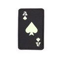 PARCHE IMMORTAL CARTA AS DE PICA FLUORESCENTE NEGRO