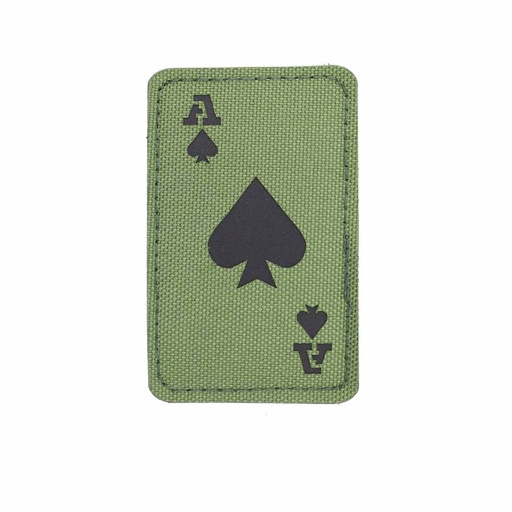 [IW-08338-OD] PARCHE IMMORTAL CARTA AS DE PICA IR VERDE