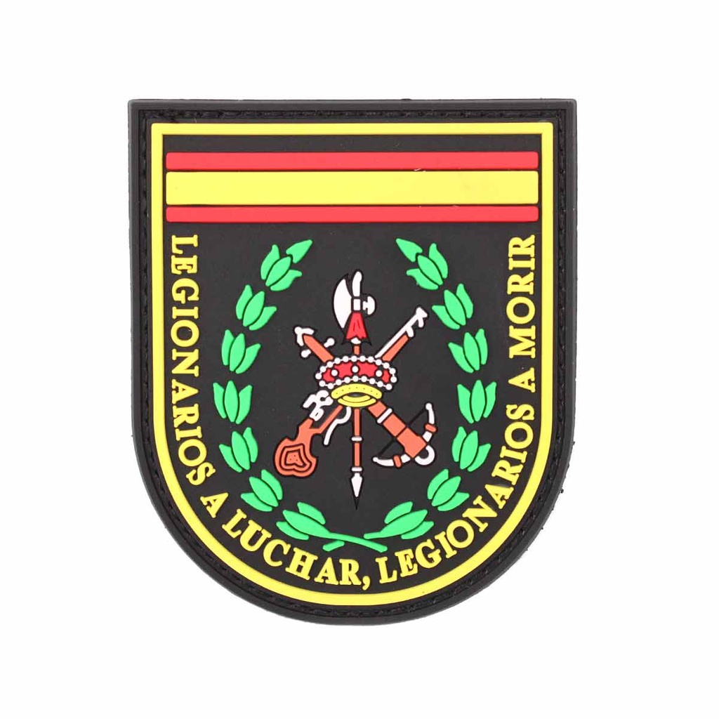 PARCHE IMMORTAL PVC 3D LEGIONARIOS A LUCHAR NEGRO