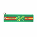 LLAVERO CINTA RECTANGULAR IMMORTAL G. CIVIL VIRGEN VERDE/NEGRO
