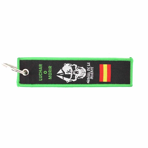 [IW-0320-BK] LLAVERO CINTA RECTANGULAR IMMORTAL LEGION CRISTO NEGRO