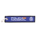 LLAVERO CINTA RECTANGULAR IMMORTAL POLICIA NACIONAL NEGRO/MARINO