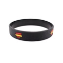 PULSERA IMMORTAL PVC BANDERA ESPAÑA NEGRA