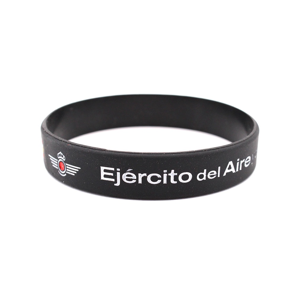 PULSERA IMMORTAL PVC EJERCITO DEL AIRE NEGRA