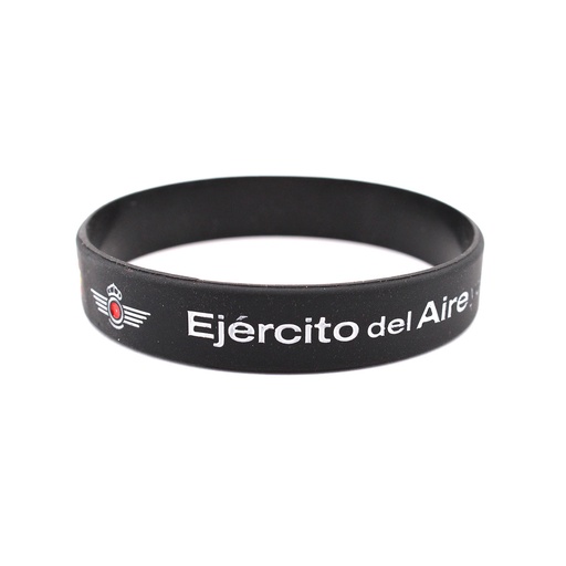 [IW-70504-BK] PULSERA IMMORTAL PVC EJERCITO DEL AIRE NEGRA