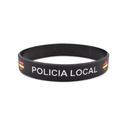 PULSERA IMMORTAL PVC POLICIA LOCAL NEGRA