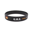 PULSERA IMMORTAL PVC G.O.E NEGRA