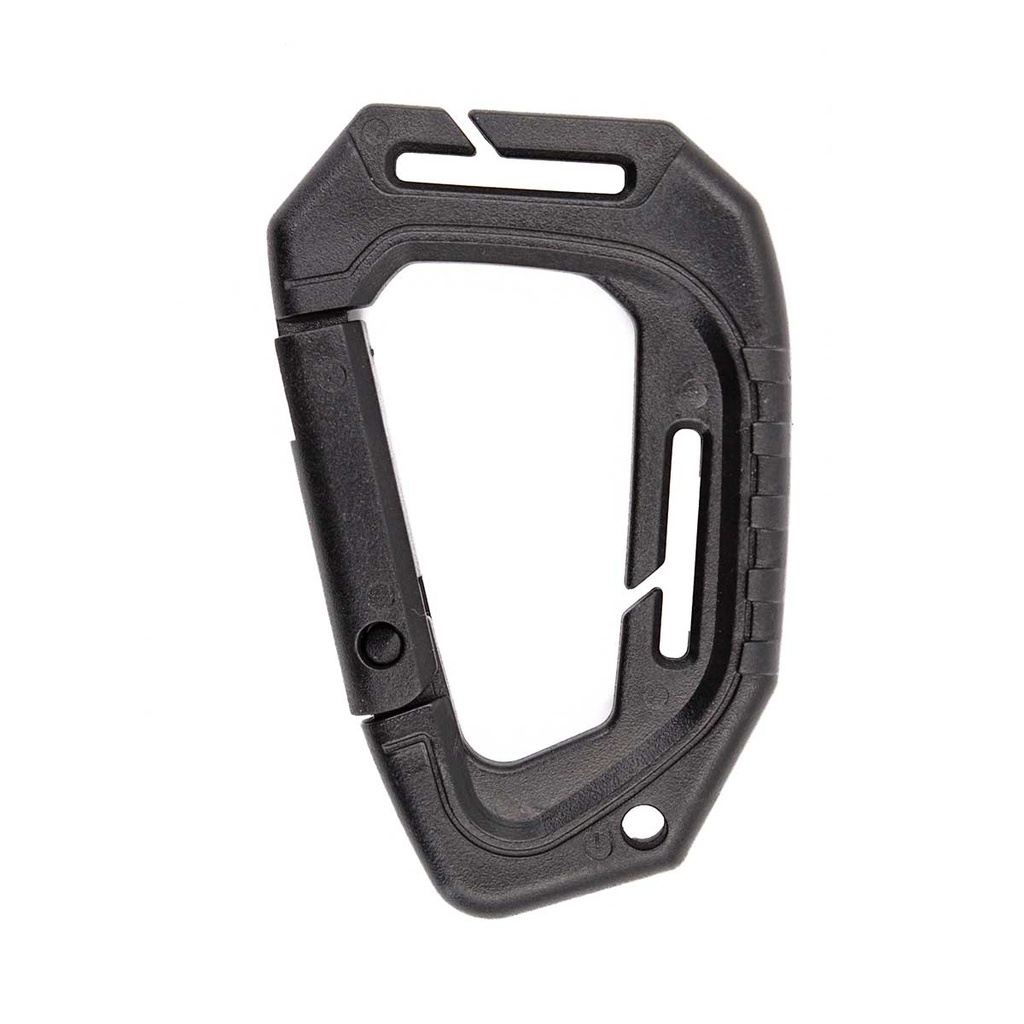 MOSQUETON IMMORTAL PVC TACTICO 89MM NEGRO