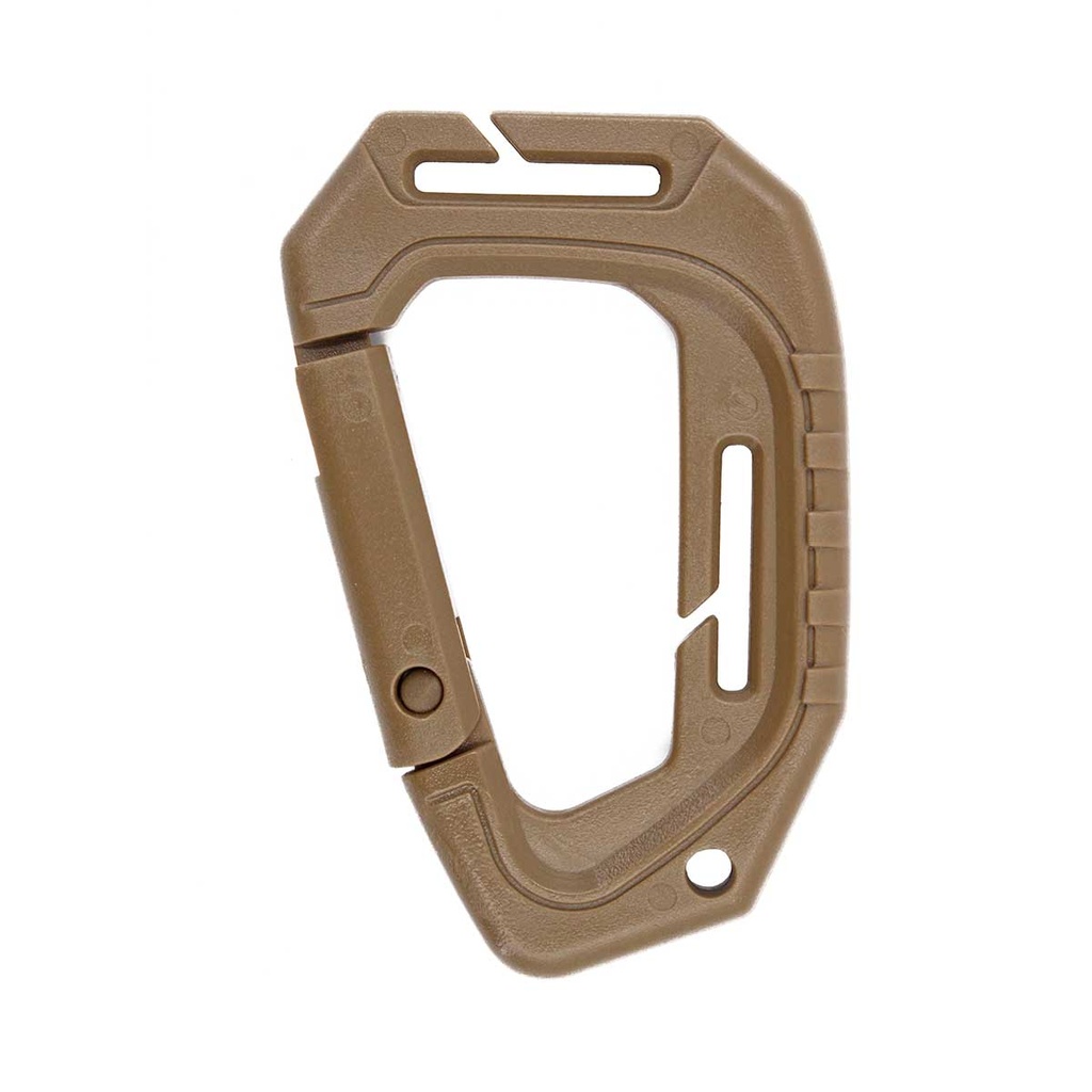 MOSQUETON IMMORTAL PVC TACTICO 89MM COYOTE