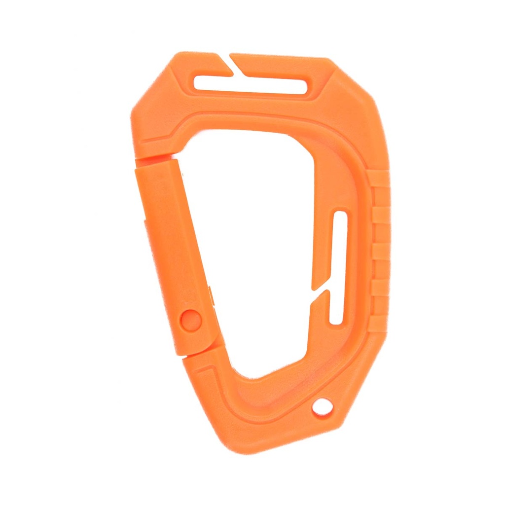 MOSQUETON IMMORTAL PVC TACTICO 89MM NARANJA