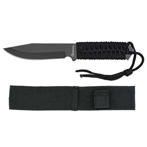 [32721] CUCHILLO ALBAINOX BLACK ARMY ENCORDADO 11CM NEGRO