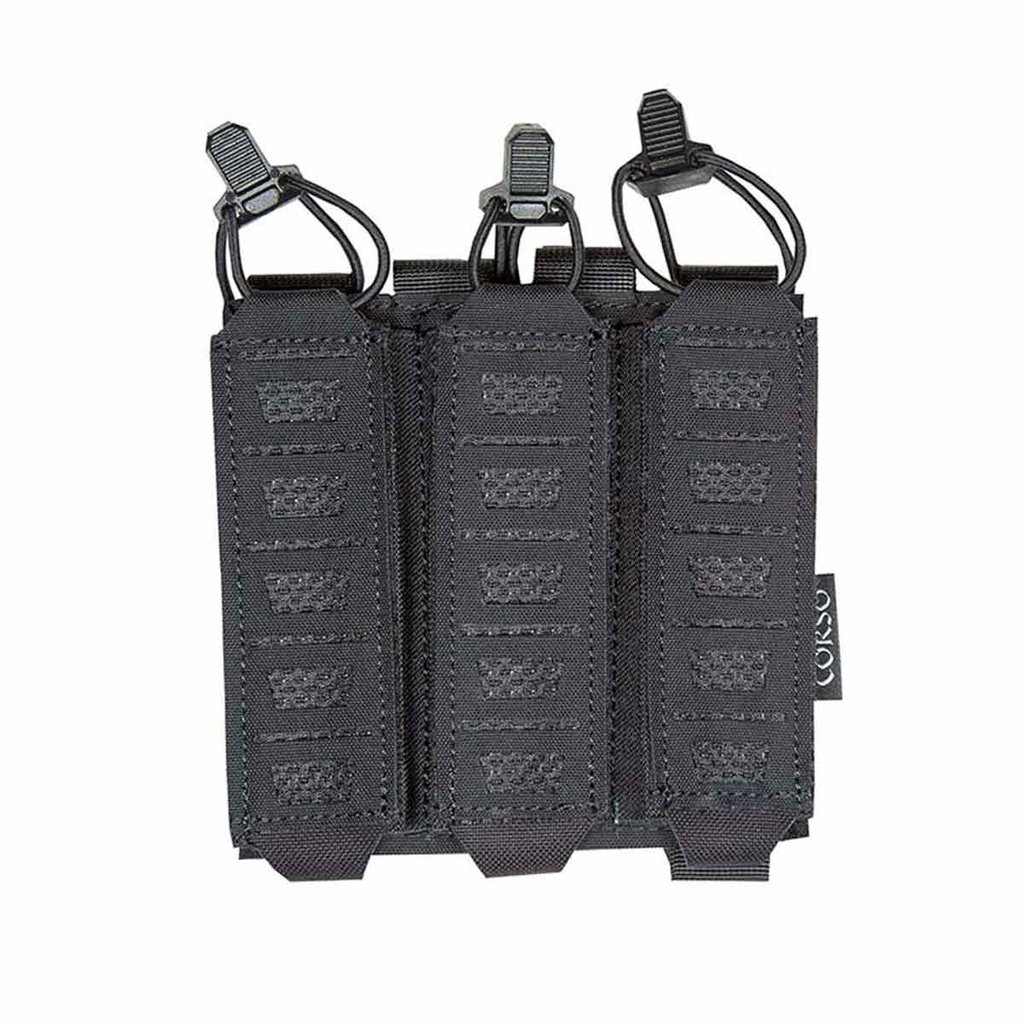 POUCH CORSO CARGADOR MP5/MP7 TRIPLE DAGGER LASER NEGRO