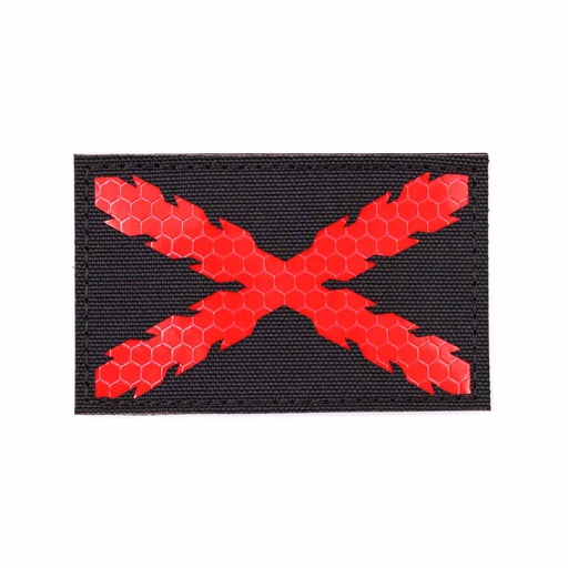 [IW-08361-BK] PARCHE IMMORTAL REFLECTANTE BORGOÑA NEGRO