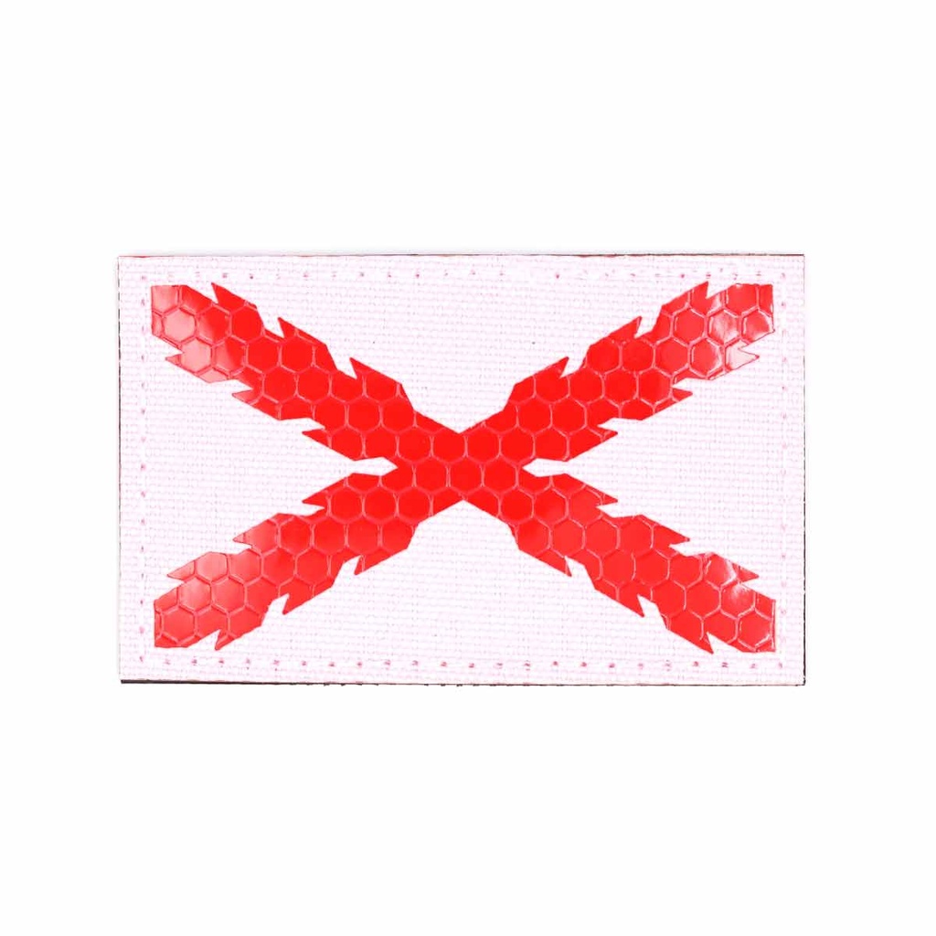 PARCHE IMMORTAL REFLECTANTE  BORGOÑA BLANCA