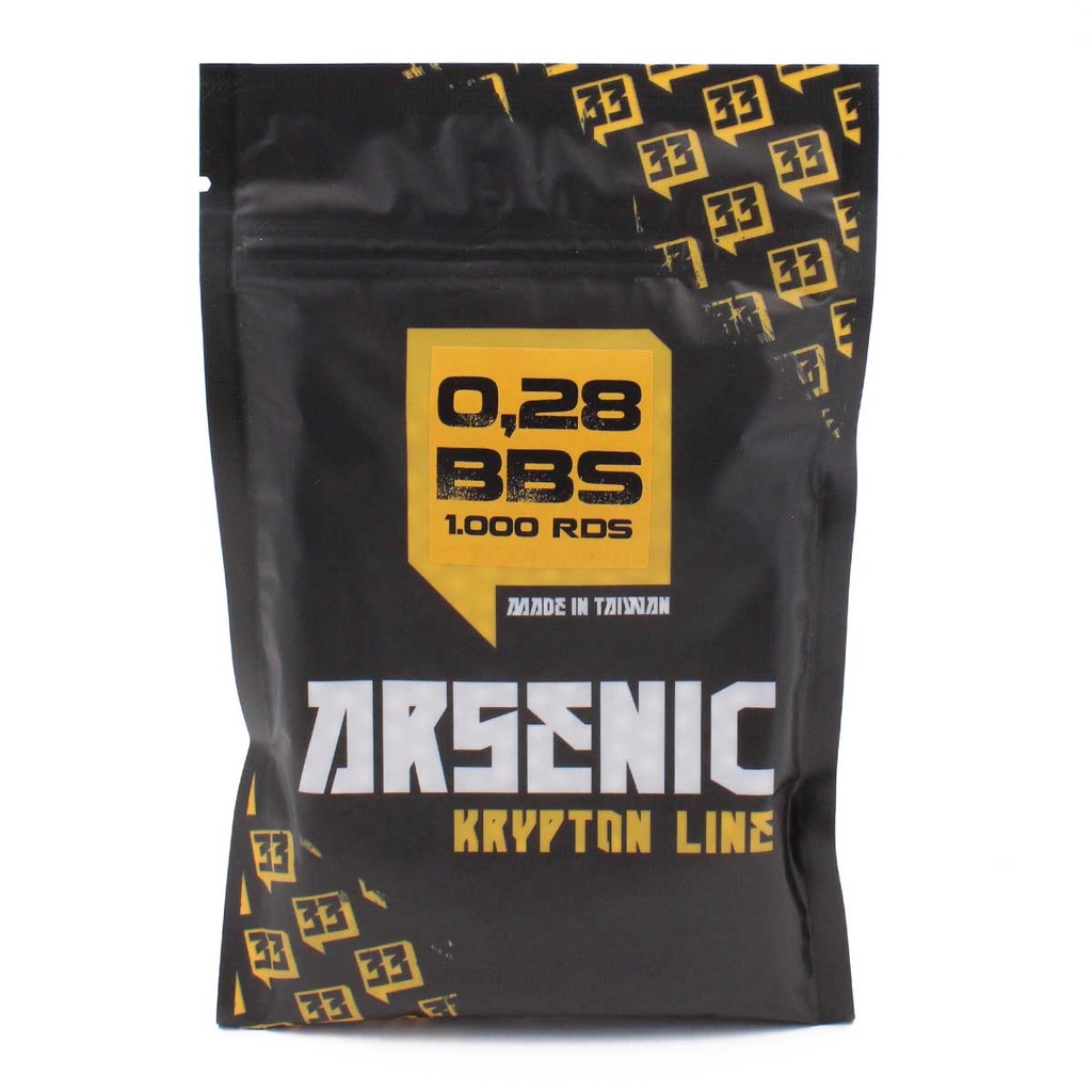 BOLAS ARSENIC KRYPTON 0.28G 1000RDS BLANCA