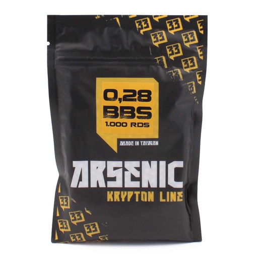 [ARS-16024] BOLAS ARSENIC KRYPTON 0.28G 1000RDS BLANCA