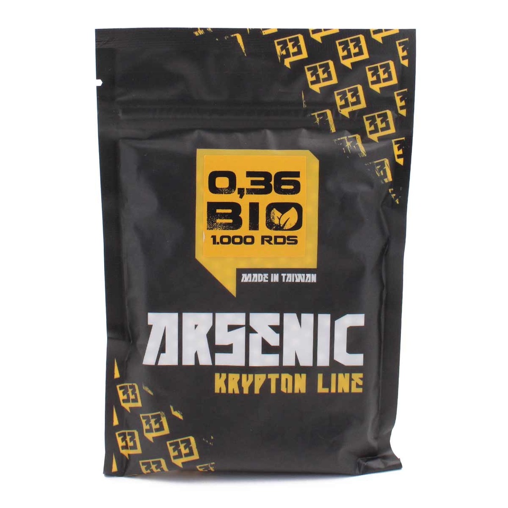 BOLAS ARSENIC KRYPTON BIO 0.36G 1000RDS BLANCA