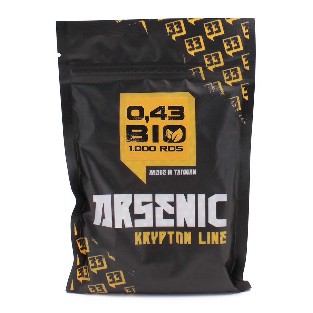 BOLAS ARSENIC KRYPTON BIO 0.43G 1000RDS BLANCA