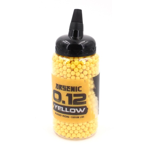 [ARS-16010] BOLAS ARSENIC CURIUM BIBERÓN 0.12G 2000RDS AMARILLO