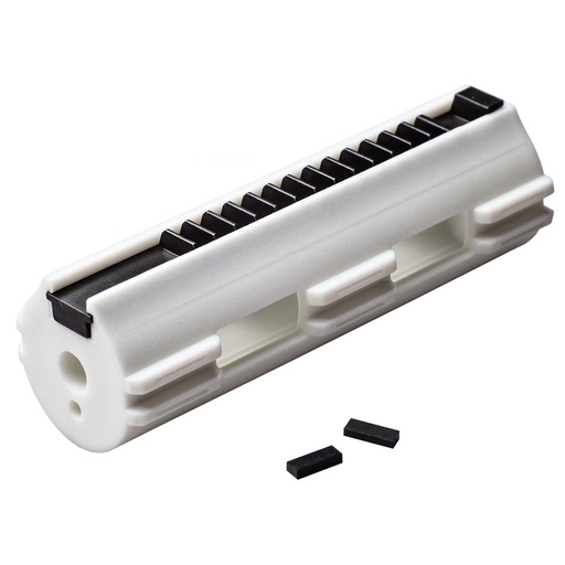 [PM03] PISTON AEG FPS ALIGERADO 14 DIENTES METALICOS ZERO SHOCK BLANCO
