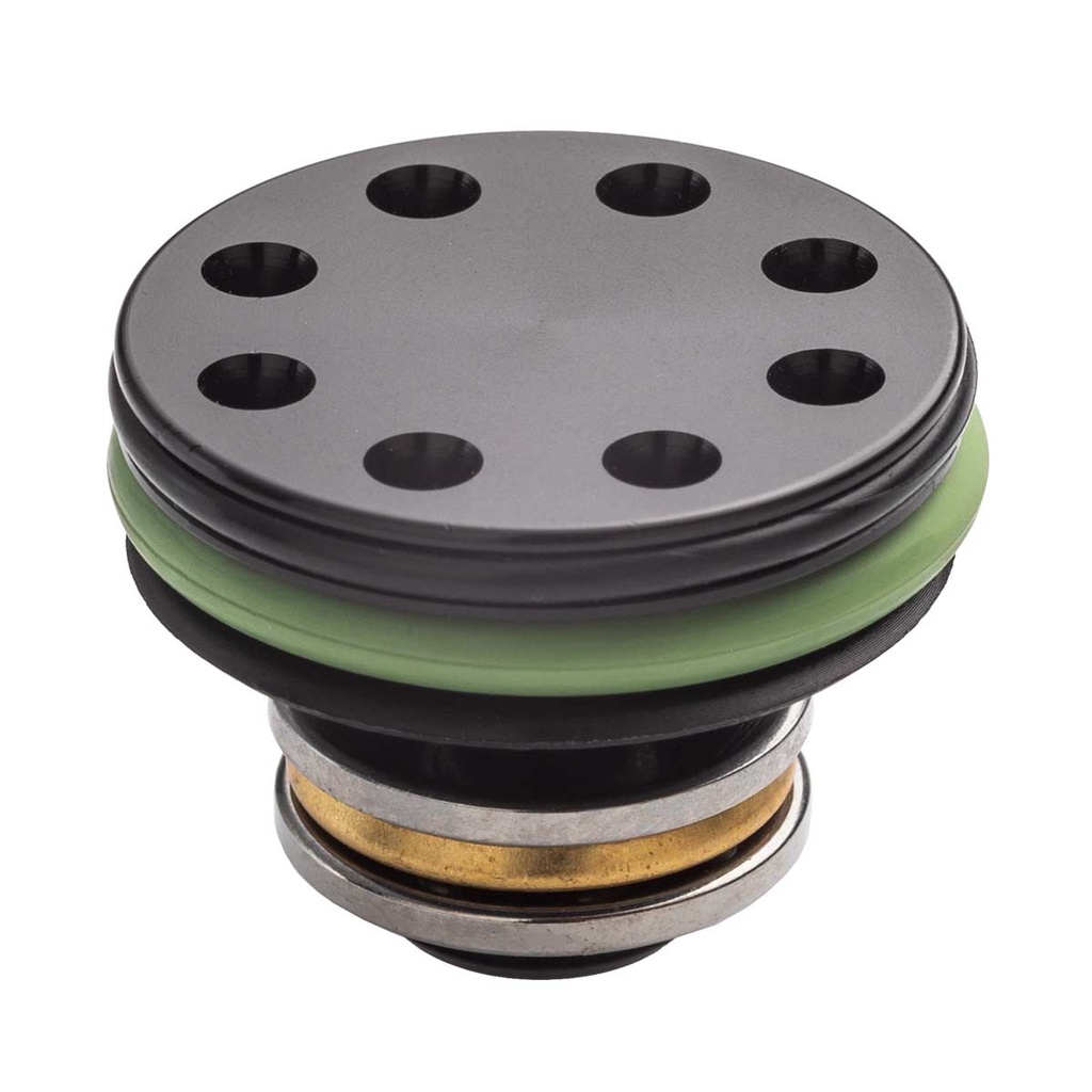 CABEZA PISTON AEG FPS ERGAL DOBLE JUSTA C/RODAMIENTO ALIGERADA NEGRA