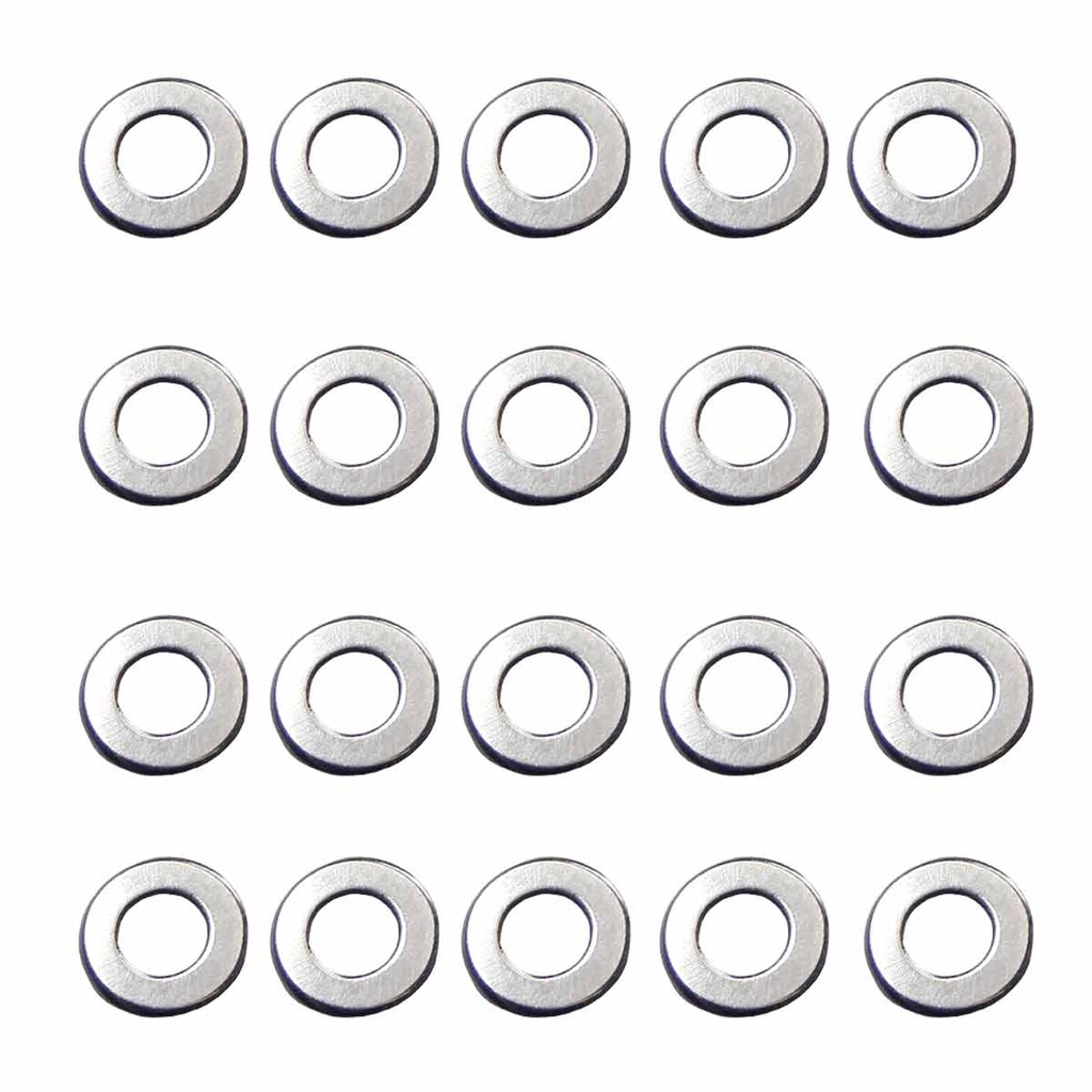 ARANDELAS FPS GEARBOX 0.20MM 20PCS PLATA