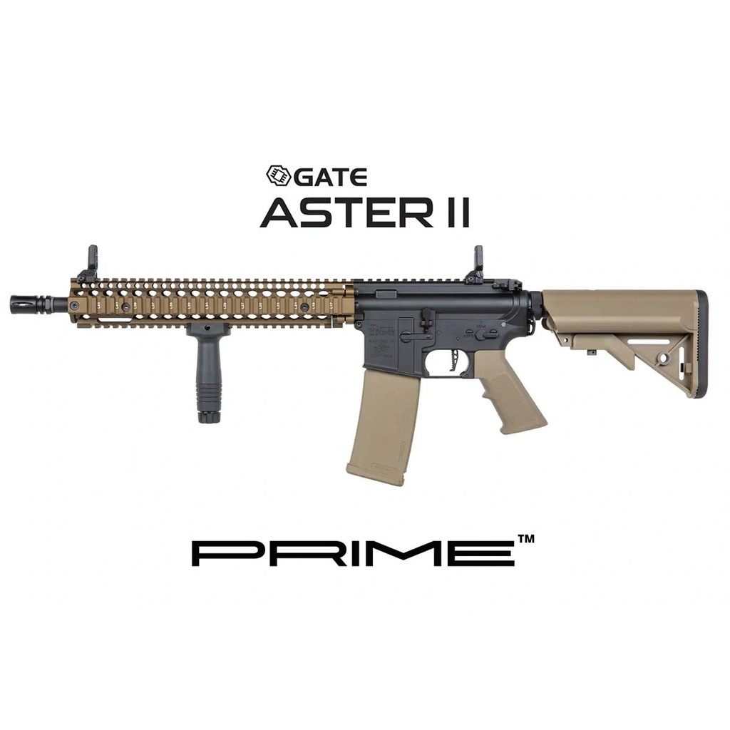 FUSIL SPECNA ARMS PRIME DANIEL DEFENSE MK18 SA-P26 ASTER II BRUSHLESS NEGRO-BRONCE