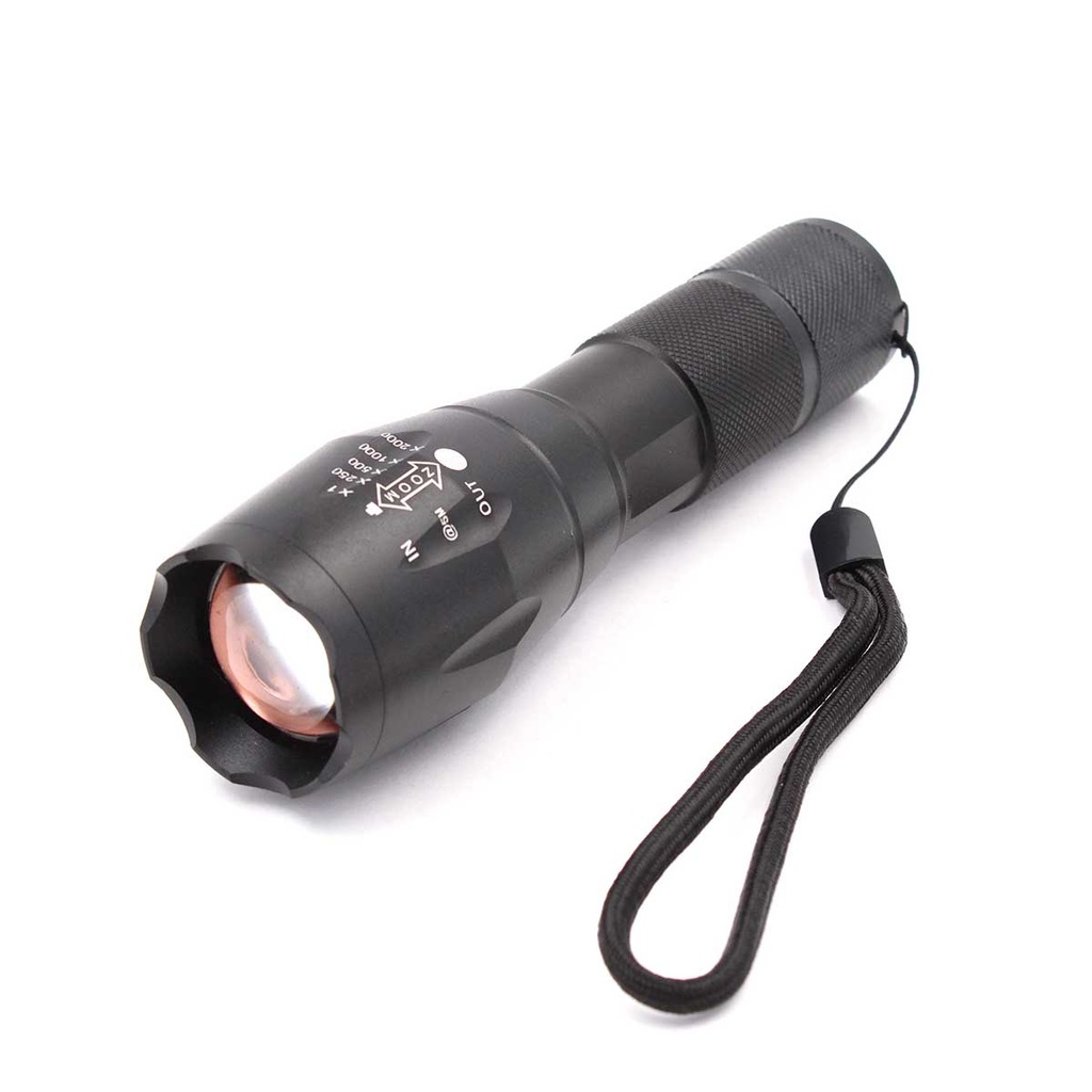 LINTERNA SANDA LED 1200M RECARGABLE NEGRA