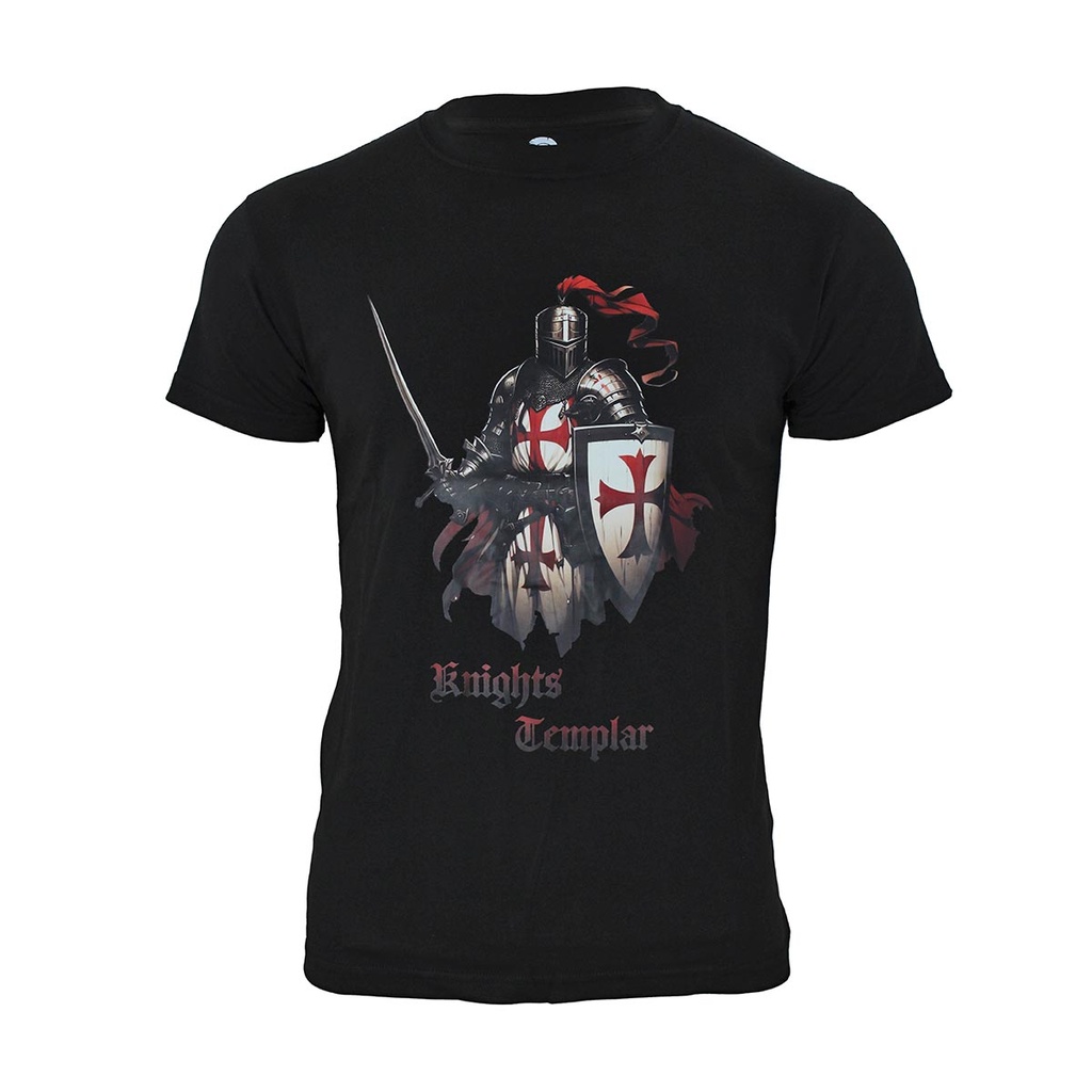 CAMISETA IMMORTAL CABALLEROS TEMPLARIOS NEGRA