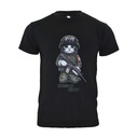 CAMISETA IMMORTAL COMBAT KITTY NEGRA
