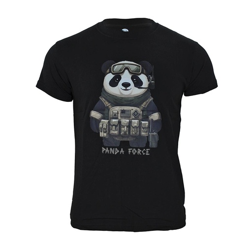 [IW-110117-S] CAMISETA IMMORTAL PANDA FORCE NEGRA (S)