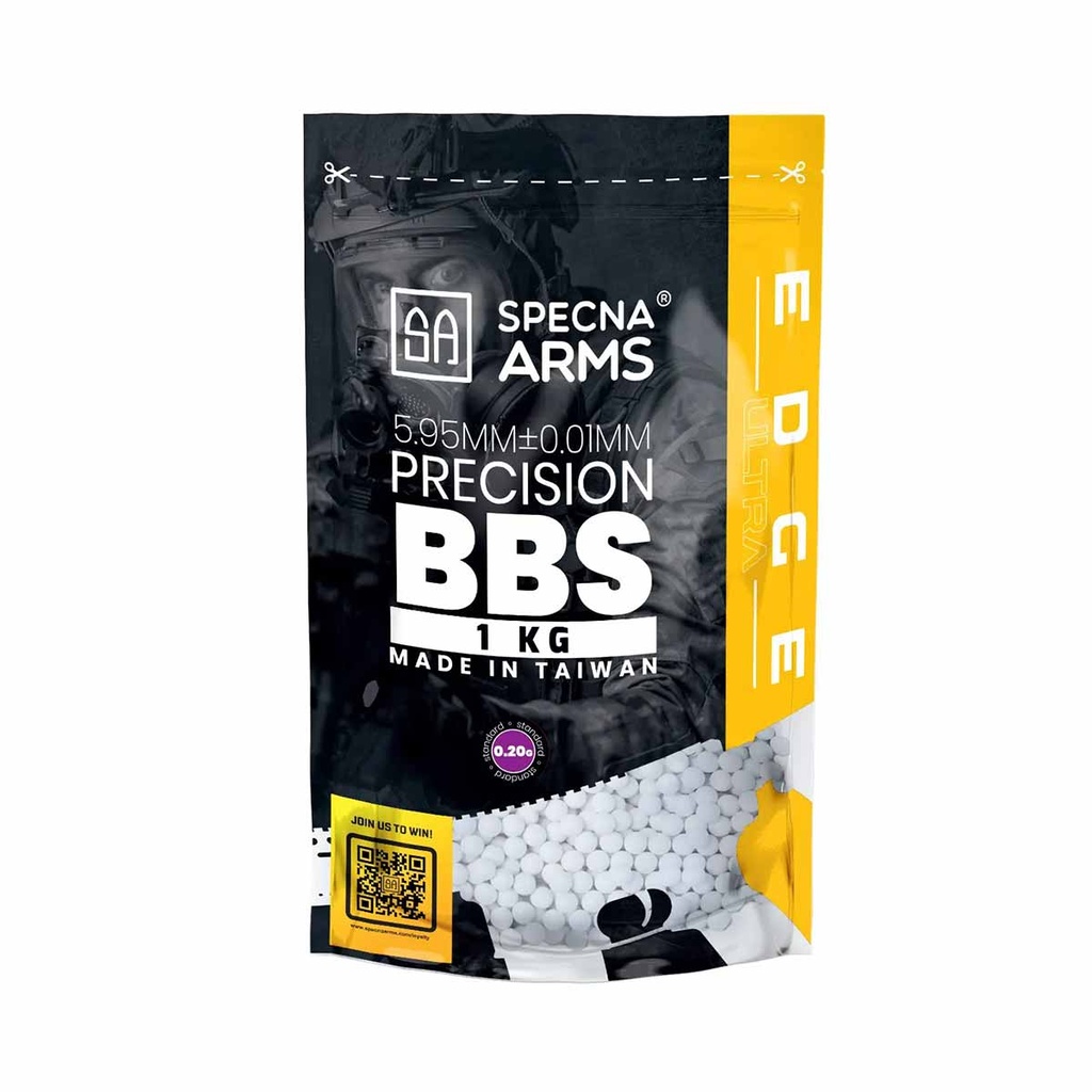 BOLAS SPECNA ARMS EDGE ULTRA 0.20G PRECISION 1KG BLANCA