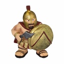 FIGURA GUERRERO GRIEGO TOLE 10 ESPADA 10.CM