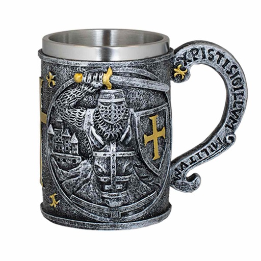 [39778] TAZA RESINA TOLE 10 XL CRUZ AMARILLA