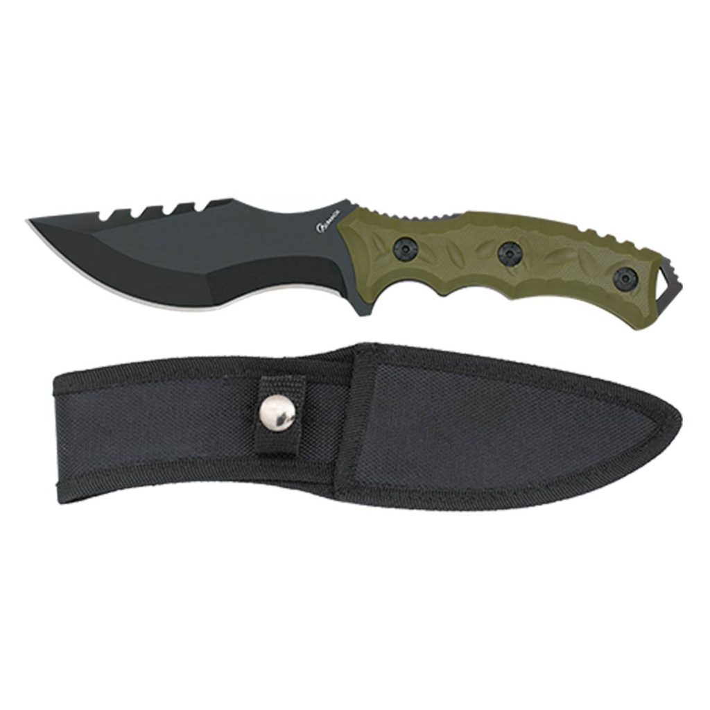 CUCHILLO ALBAINOX ABS NEGRO-VERDE