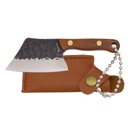 [32769] CUCHILLO ALBAINOX MINI ANTIQUE C/FUNDA 4,10 CM MADERA