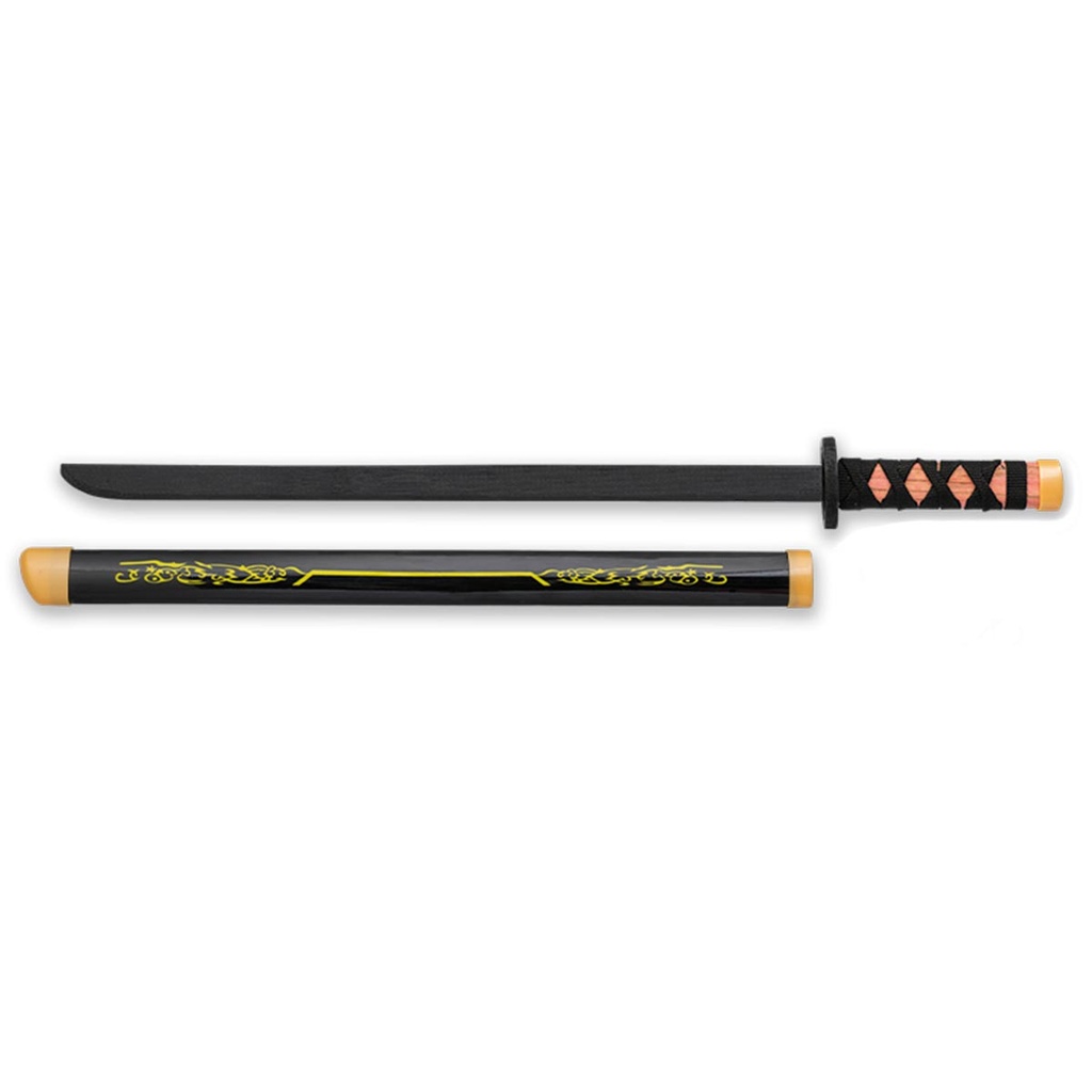 KATANA MADERA C/FUNDA 69 CM NEGRA