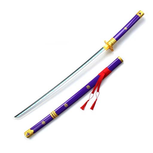 [BH-3100] KATANA MADERA BAMBU C/LED 3100 OPC 102CM MORADA