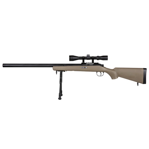 [SPE-03-039584-00] FUSIL SPECNA ARMS SA-S12 EDGE VSR-10 C/ VISOR Y BIPODE TAN