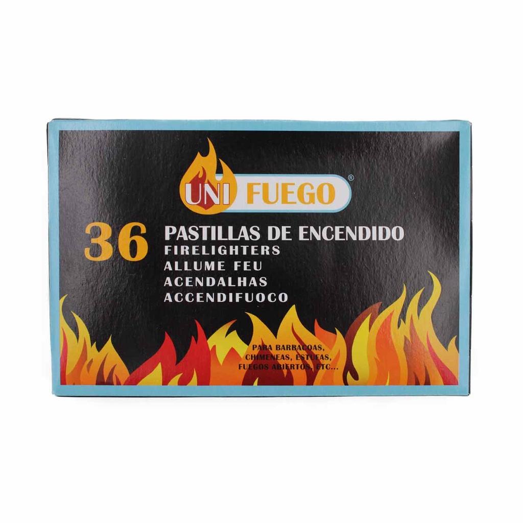 PASTILLAS FUEGO UNIFUEGO 36 UND BLANCAS