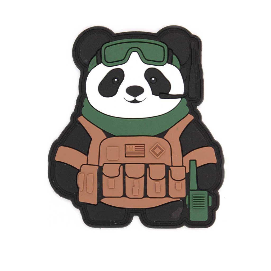 PARCHE IMMORTAL PVC 3D OSO PANDA TACTICO COYOTE