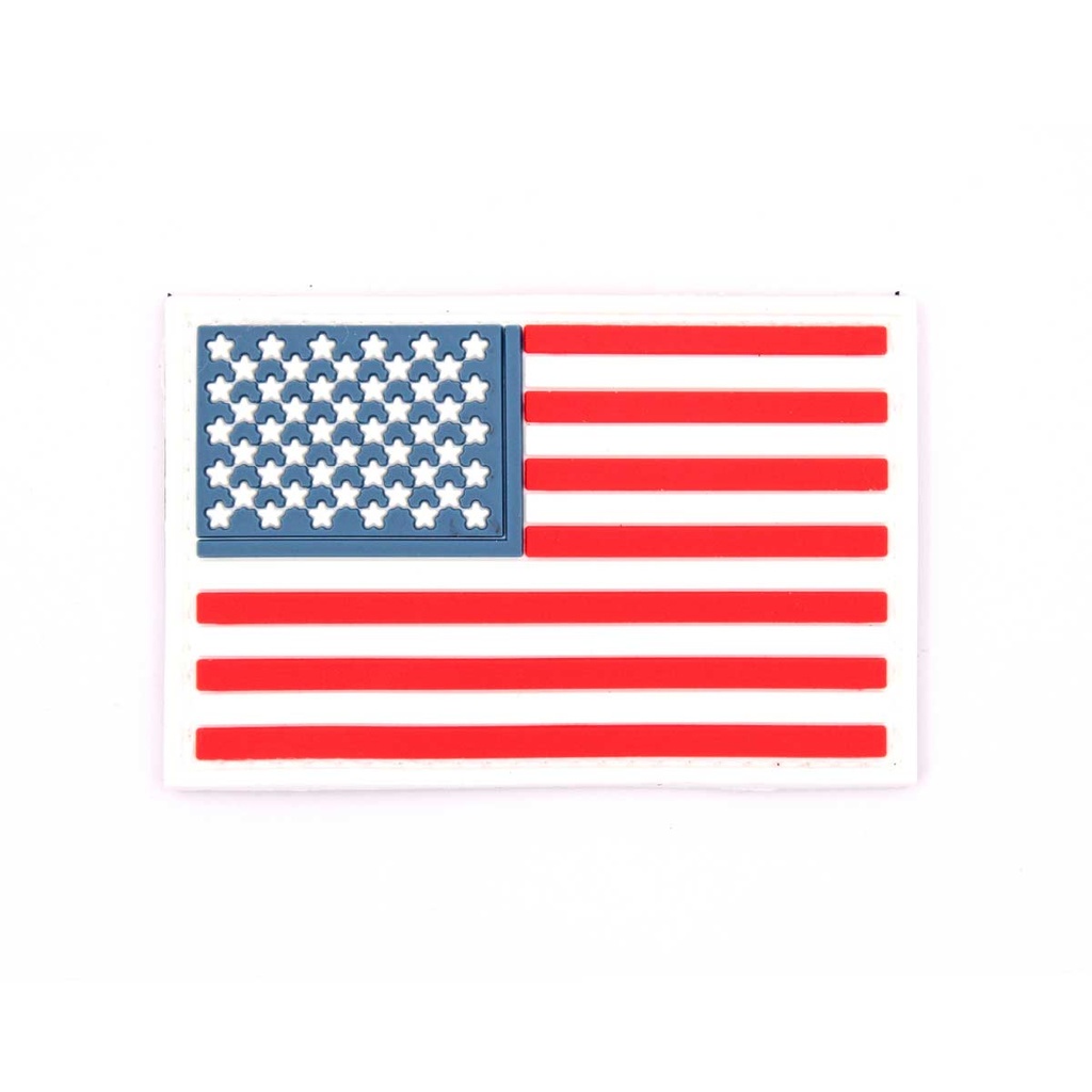 PARCHE IMMORTAL PVC BANDERA AMERICANA BLANCO-ROJO