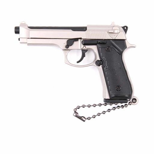[BH-1564] LLAVERO BH PISTOLA B92F 7CM PLATA